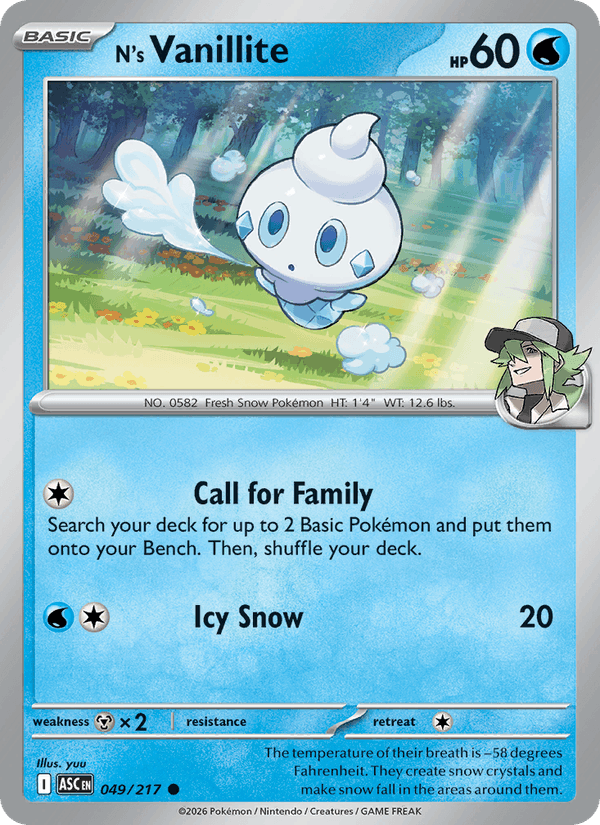 N's Vanillite (Energy Symbol Pattern)