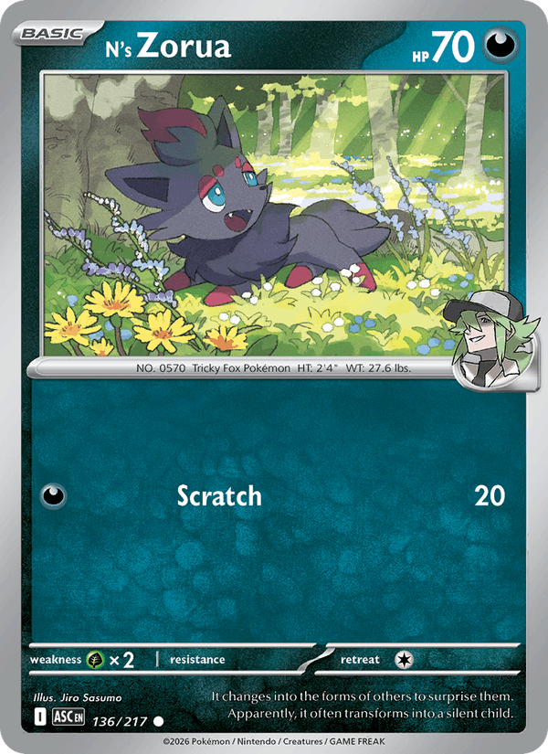 N's Zorua (Energy Symbol Pattern)