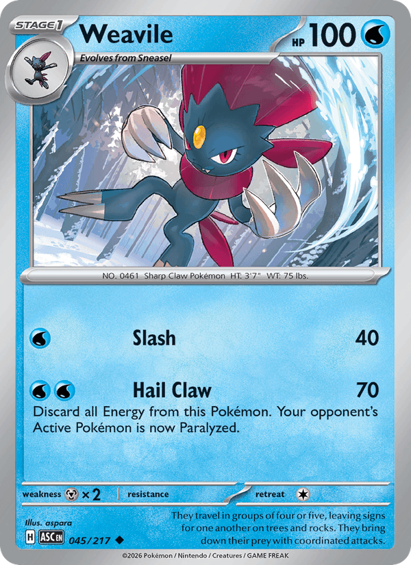 Weavile - 045/217