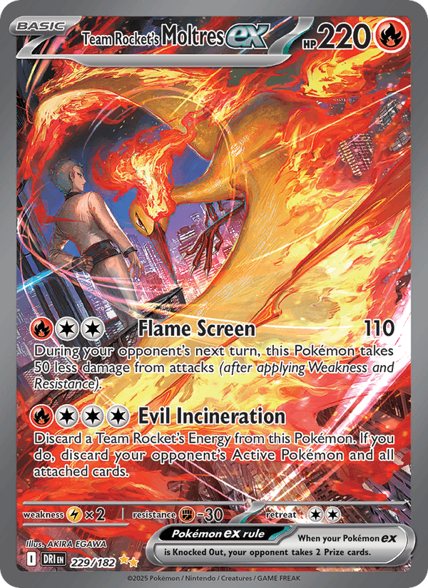 Team Rocket's Moltres ex - 229/182