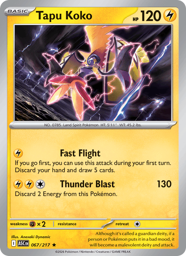 Tapu Koko (Energy Symbol Pattern)