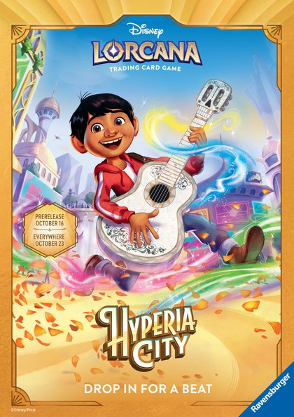 Hyperia City poster: Miguel with his guitar. Prerelease 16 October, everywhere 23 October.