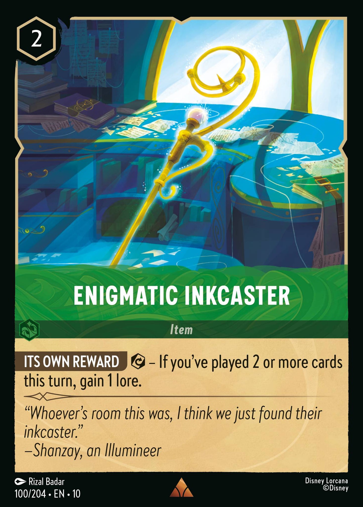Enigmatic Inkcaster - Rare Lorcana Card