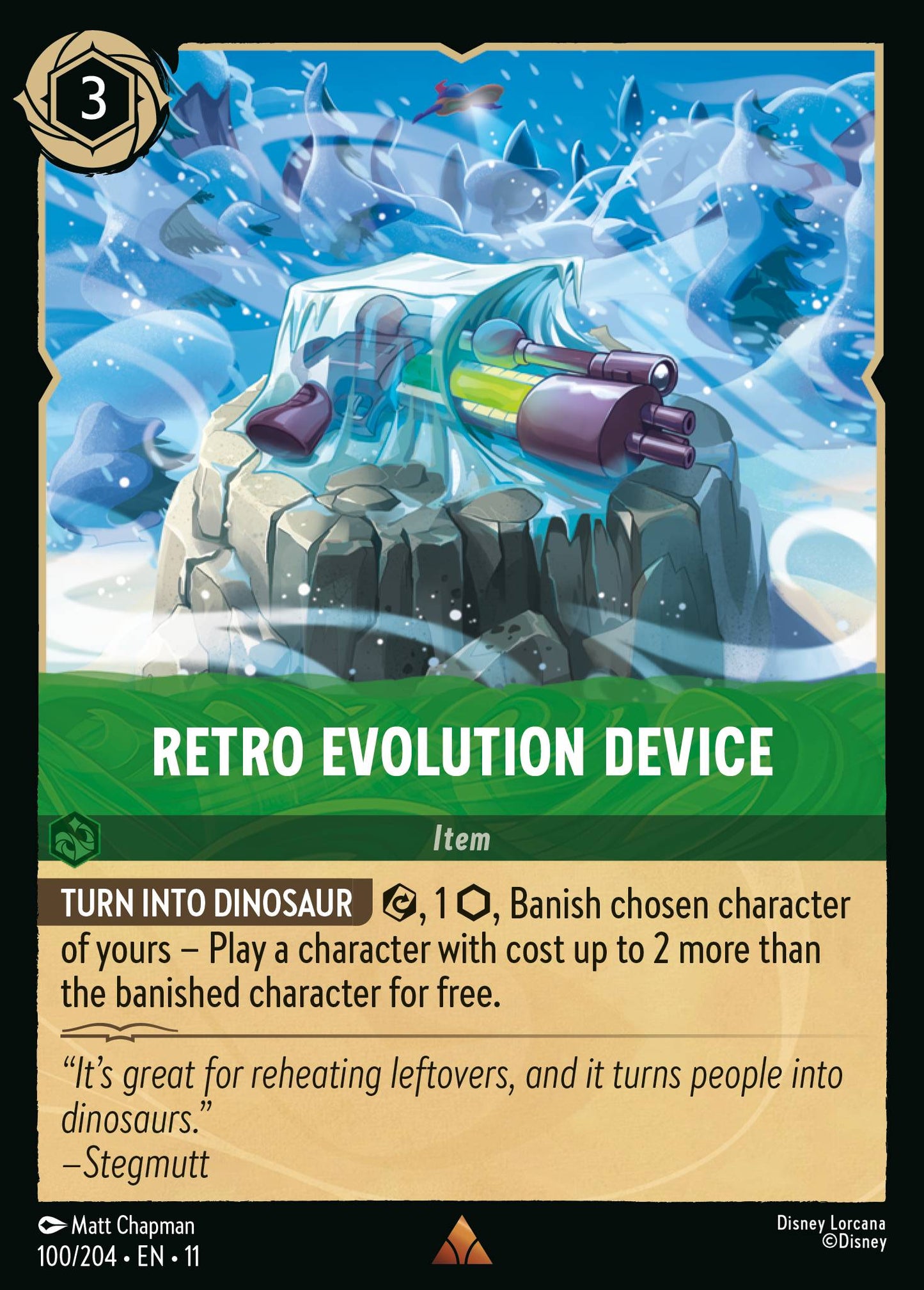 Retro Evolution Device - Rare Lorcana Card