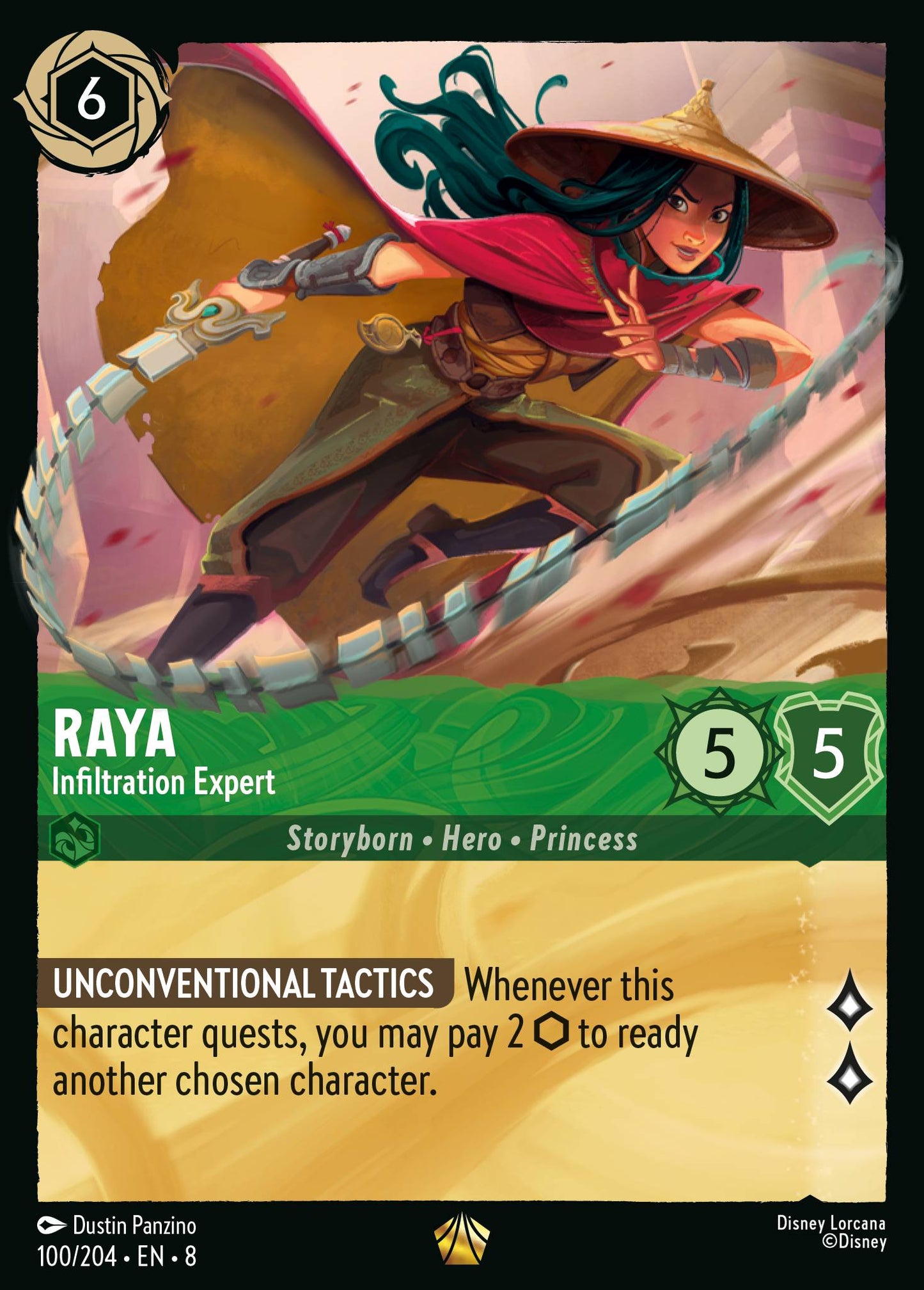 Raya - Infiltration Expert - Legendary Lorcana Card