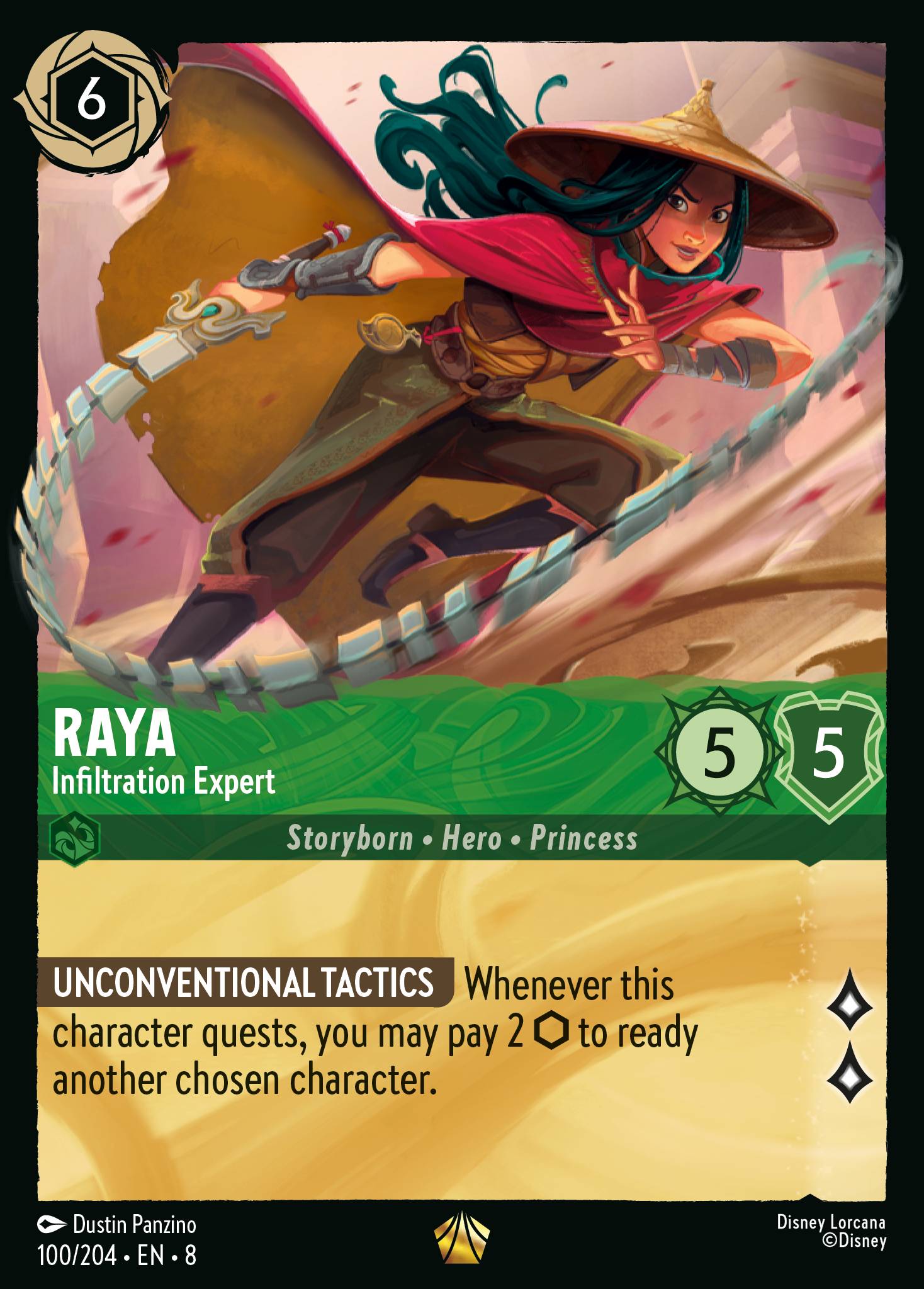 Raya - Infiltration Expert - Legendary Lorcana Card