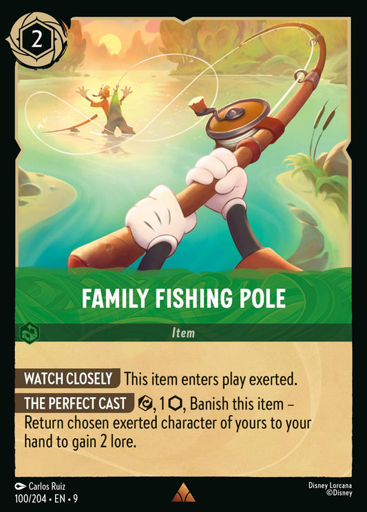 Family Fishing Pole - Rare Lorcana Card