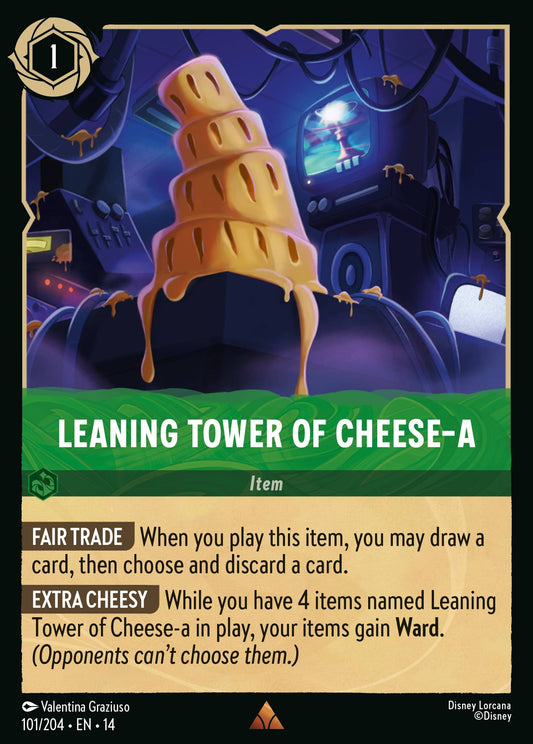 Leaning Tower of Cheese-a - Rare Lorcana Card