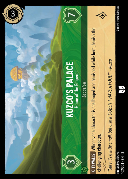 Kuzco's Palace - Home of the Emperor - Uncommon Lorcana Card