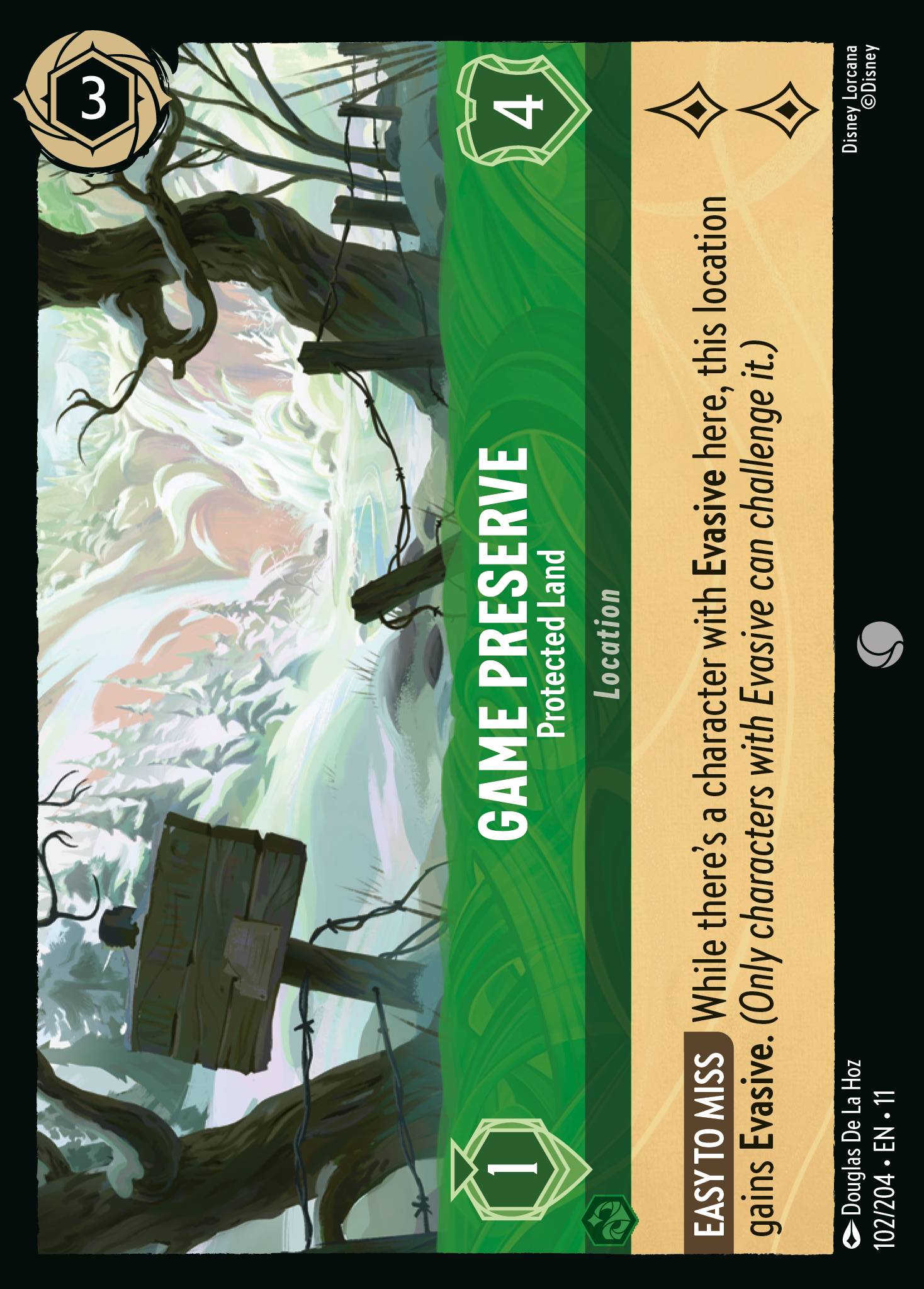 Game Preserve - Protected Land - Common Lorcana Card