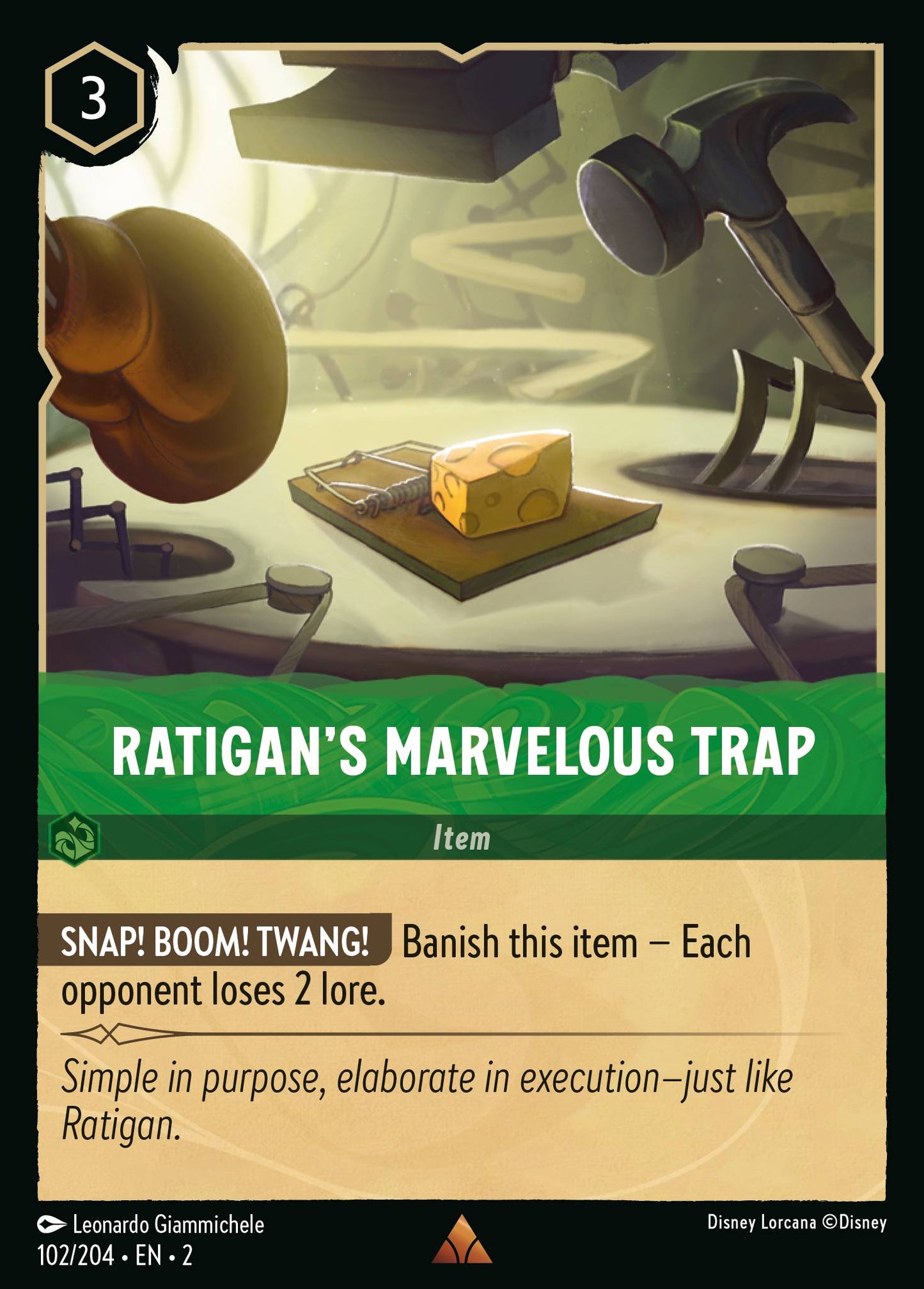 Ratigan's Marvelous Trap - Rare Lorcana Card