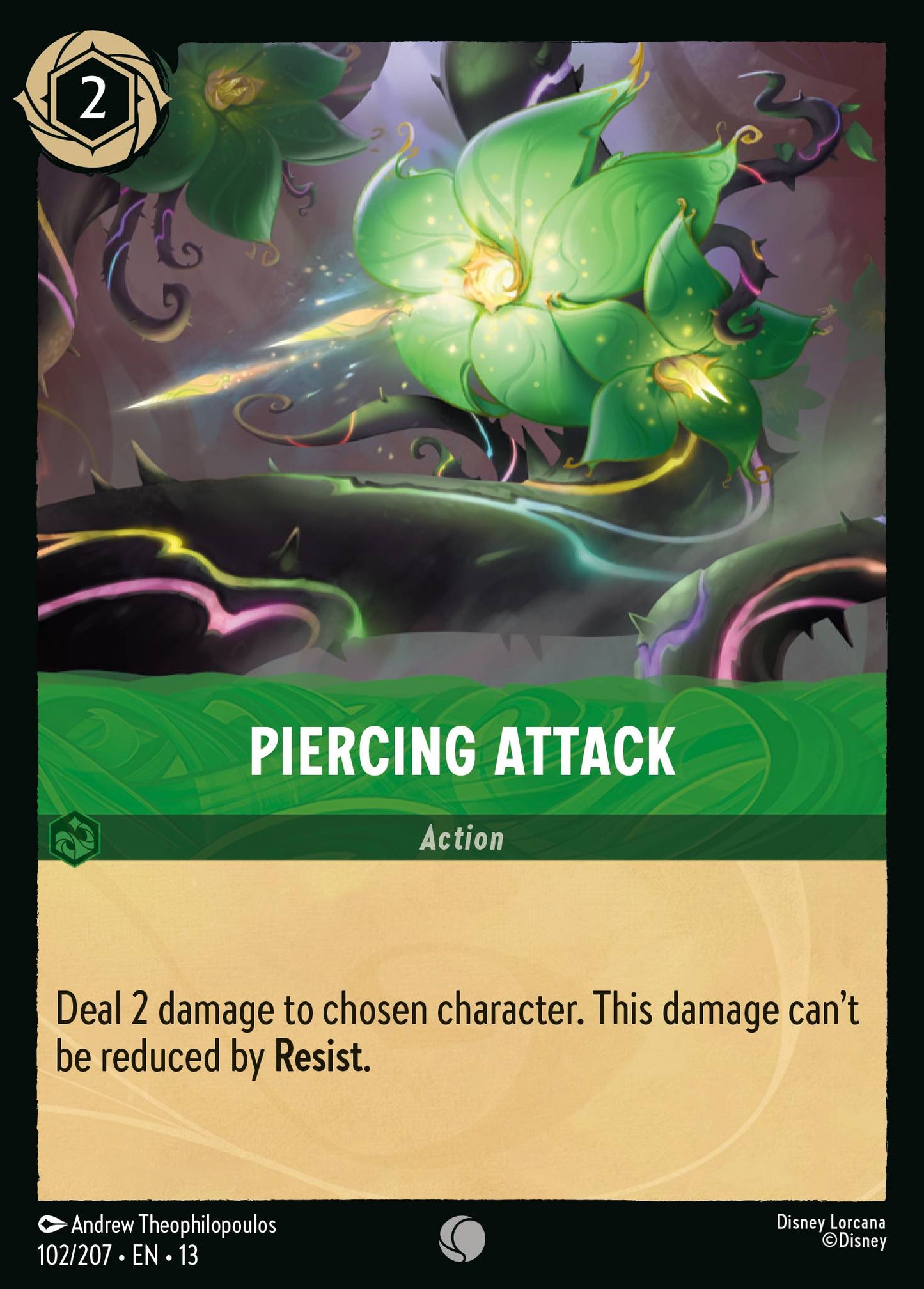 Piercing Attack - Common Lorcana Card