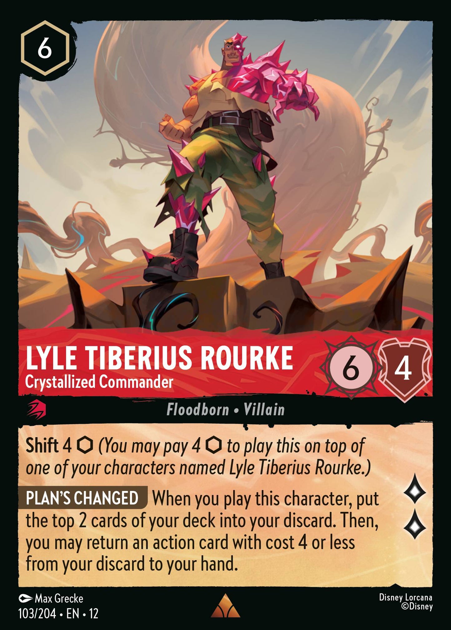 Lyle Tiberius Rourke - Crystallized Commander - Rare Lorcana Card