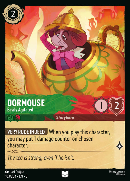 Dormouse - Easily Agitated - Uncommon Lorcana Card