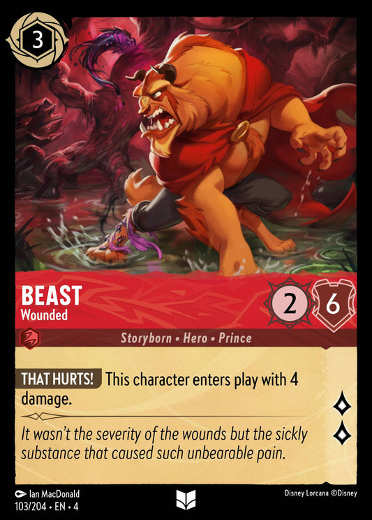 Beast - Wounded - Uncommon Lorcana Card