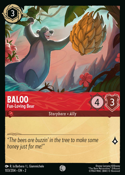 Baloo - Fun-Loving Bear - Common Lorcana Card
