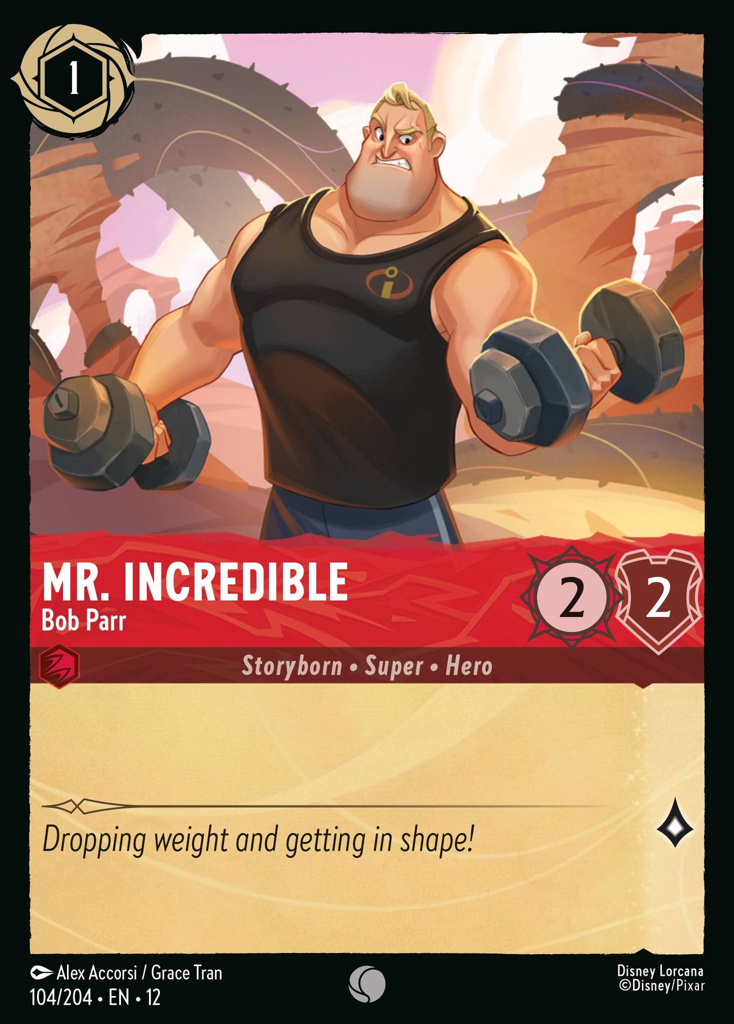 Mr. Incredible - Bob Parr - Common Lorcana Card