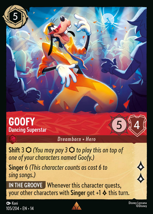 Goofy - Dancing Superstar - Rare Lorcana Card