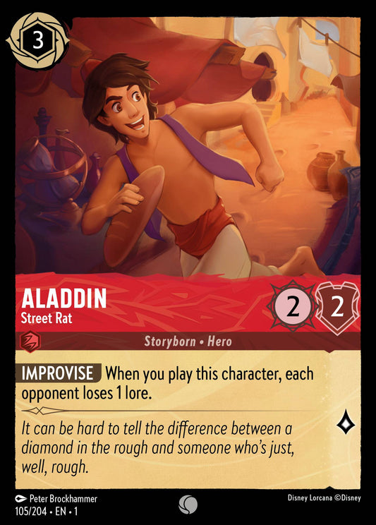 Aladdin - Street Rat - Common Lorcana Card