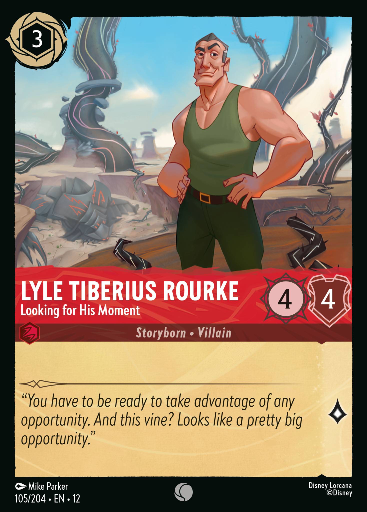 Lyle Tiberius Rourke - Looking for His Moment - Common Lorcana Card