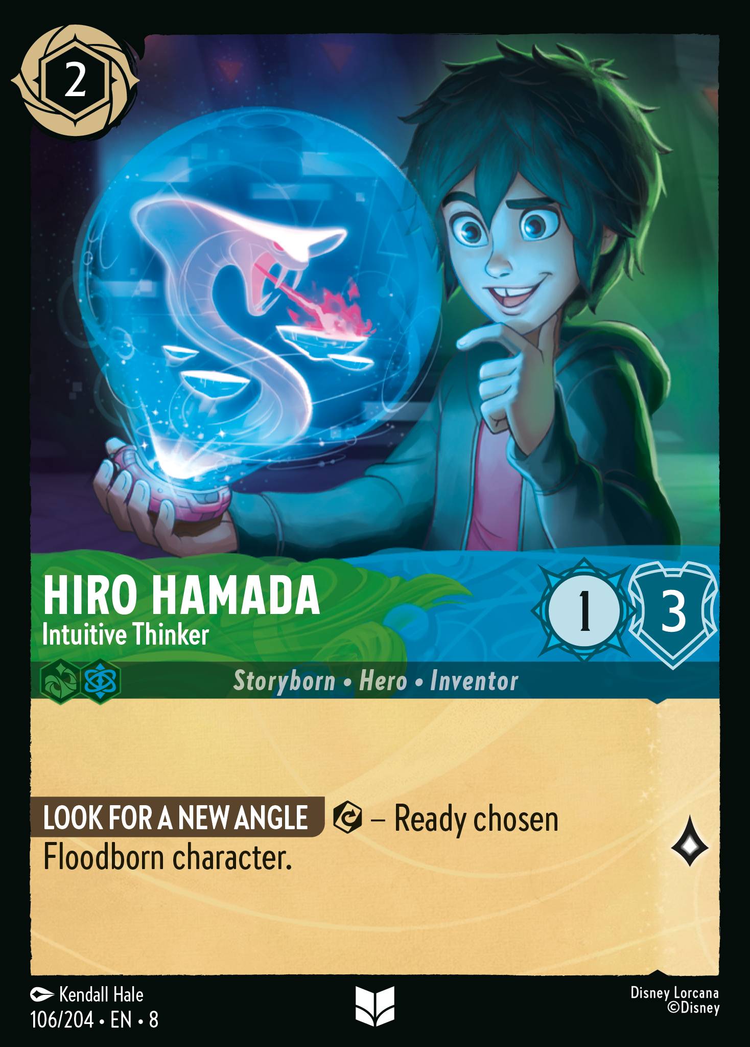 Hiro Hamada - Intuitive Thinker - Uncommon Lorcana Card