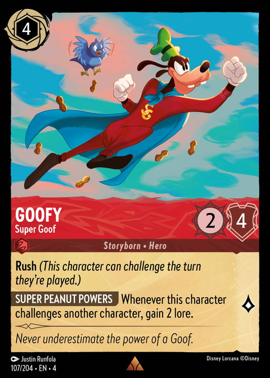 Goofy - Super Goof - Rare Lorcana Card