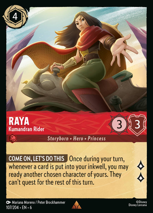 Raya - Kumandran Rider - Rare Lorcana Card