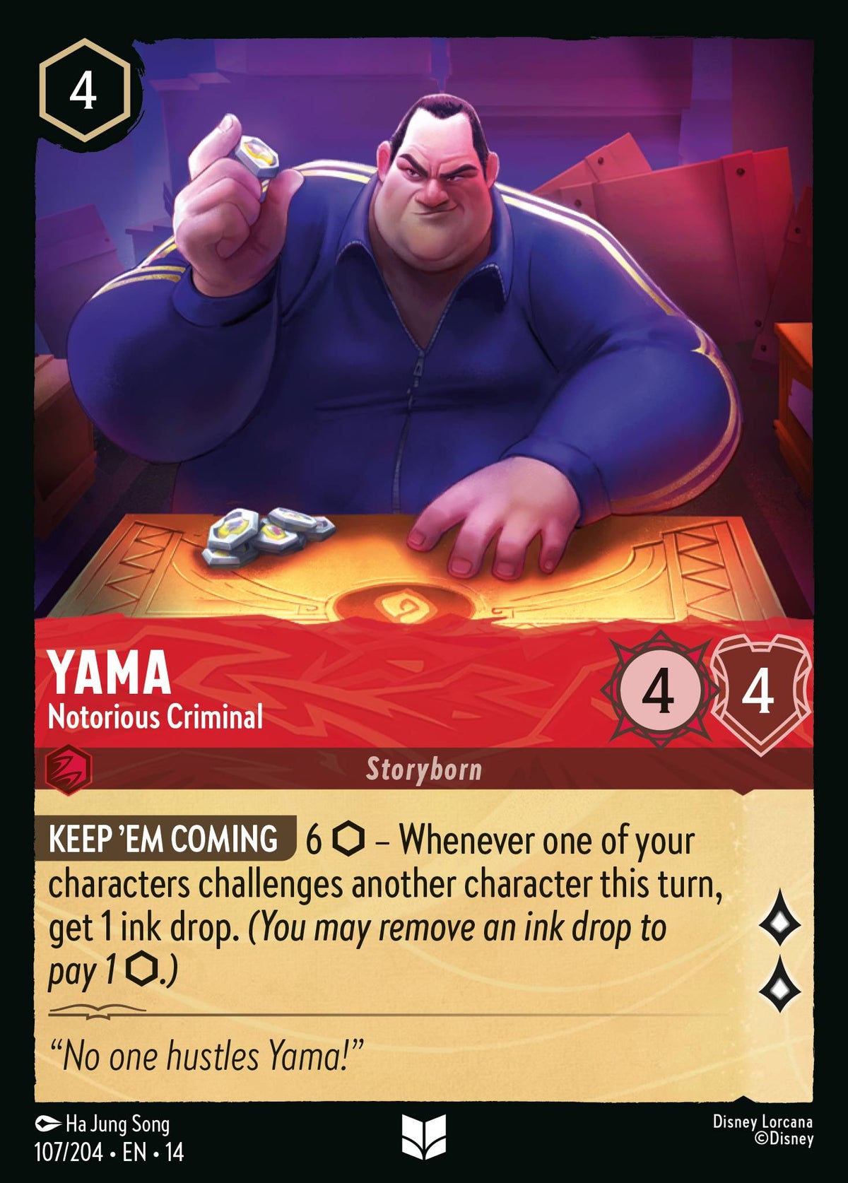 Yama - Notorious Criminal - Uncommon Lorcana Card