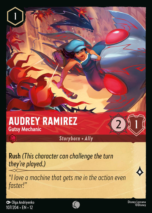 Audrey Ramirez - Gutsy Mechanic - Common Lorcana Card