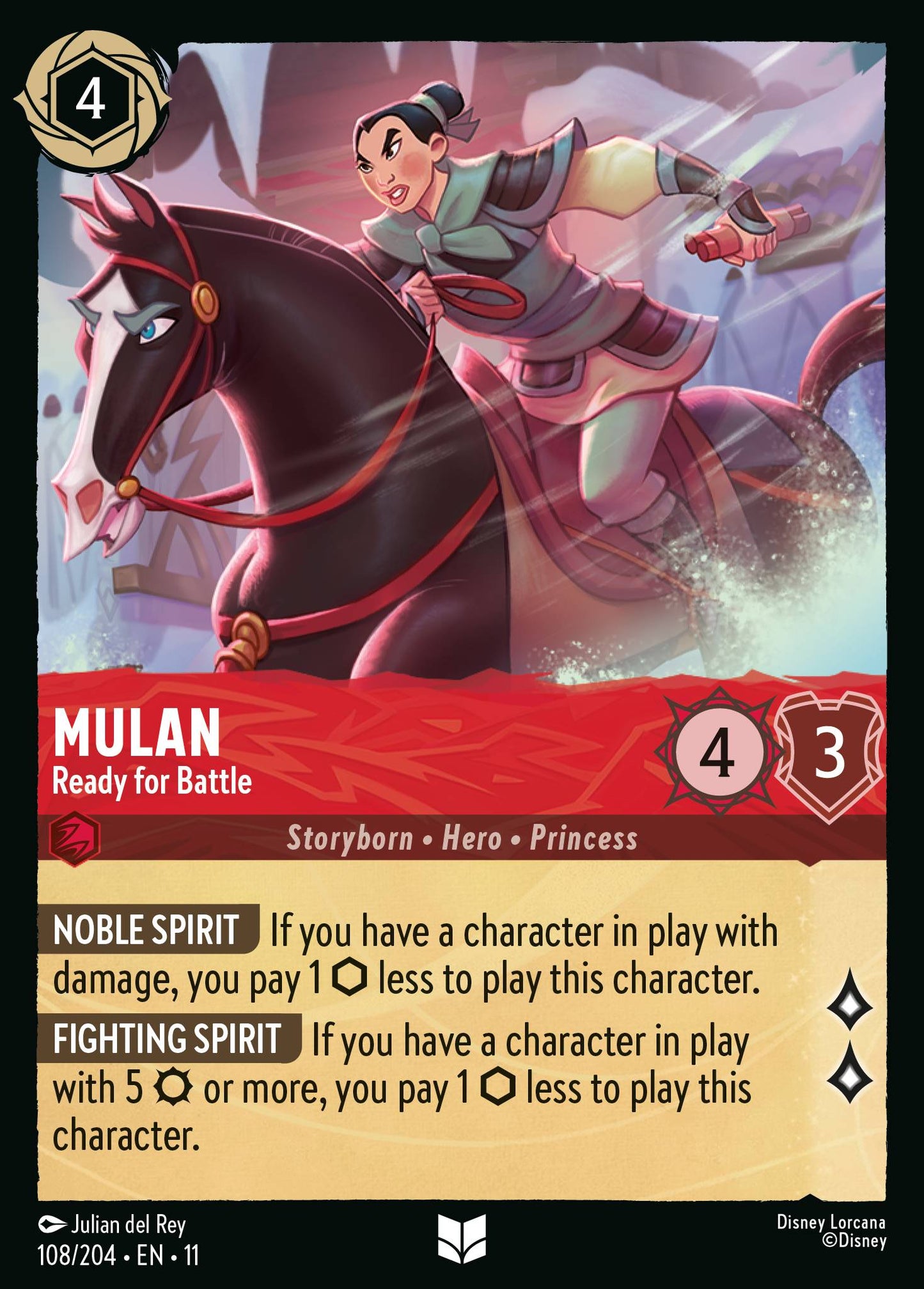 Mulan - Ready for Battle - Uncommon Lorcana Card