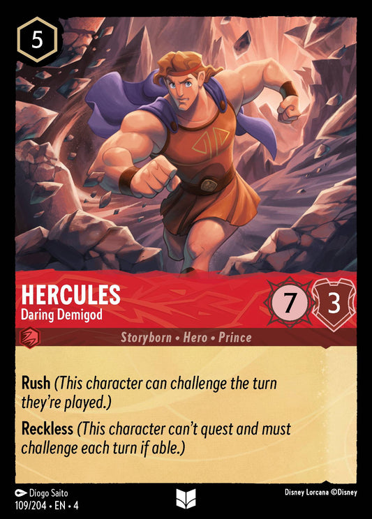 Hercules - Daring Demigod - Uncommon Lorcana Card