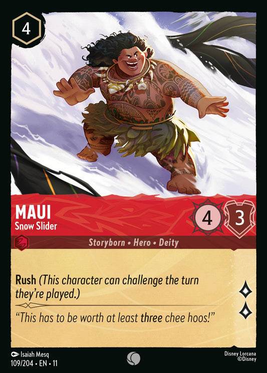 Maui - Snow Slider - Common Lorcana Card
