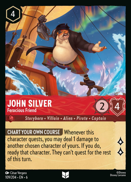 John Silver - Ferocious Friend - Uncommon Lorcana Card