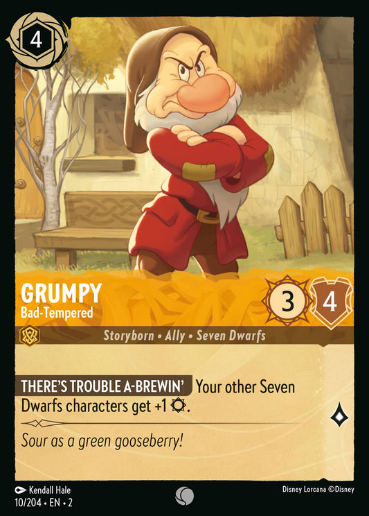 Grumpy - Bad-Tempered - Common Lorcana Card