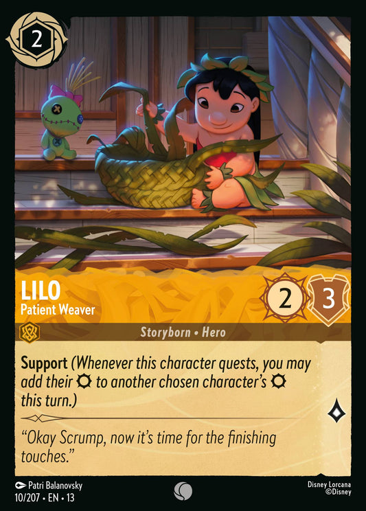 Lilo - Patient Weaver - Common Lorcana Card