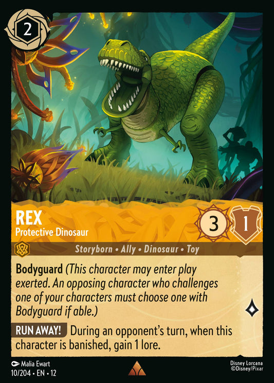 Rex - Protective Dinosaur - Rare Lorcana Card