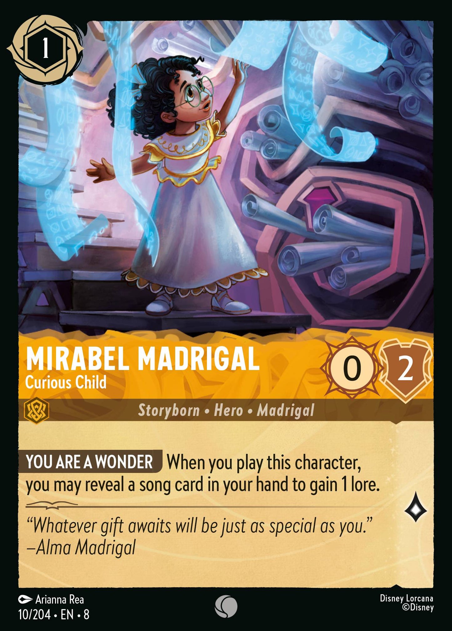 Mirabel Madrigal - Curious Child - Common Lorcana Card