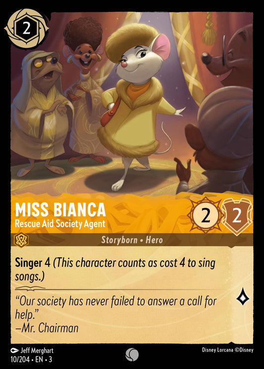 Miss Bianca - Rescue Aid Society Agent - Common Lorcana Card