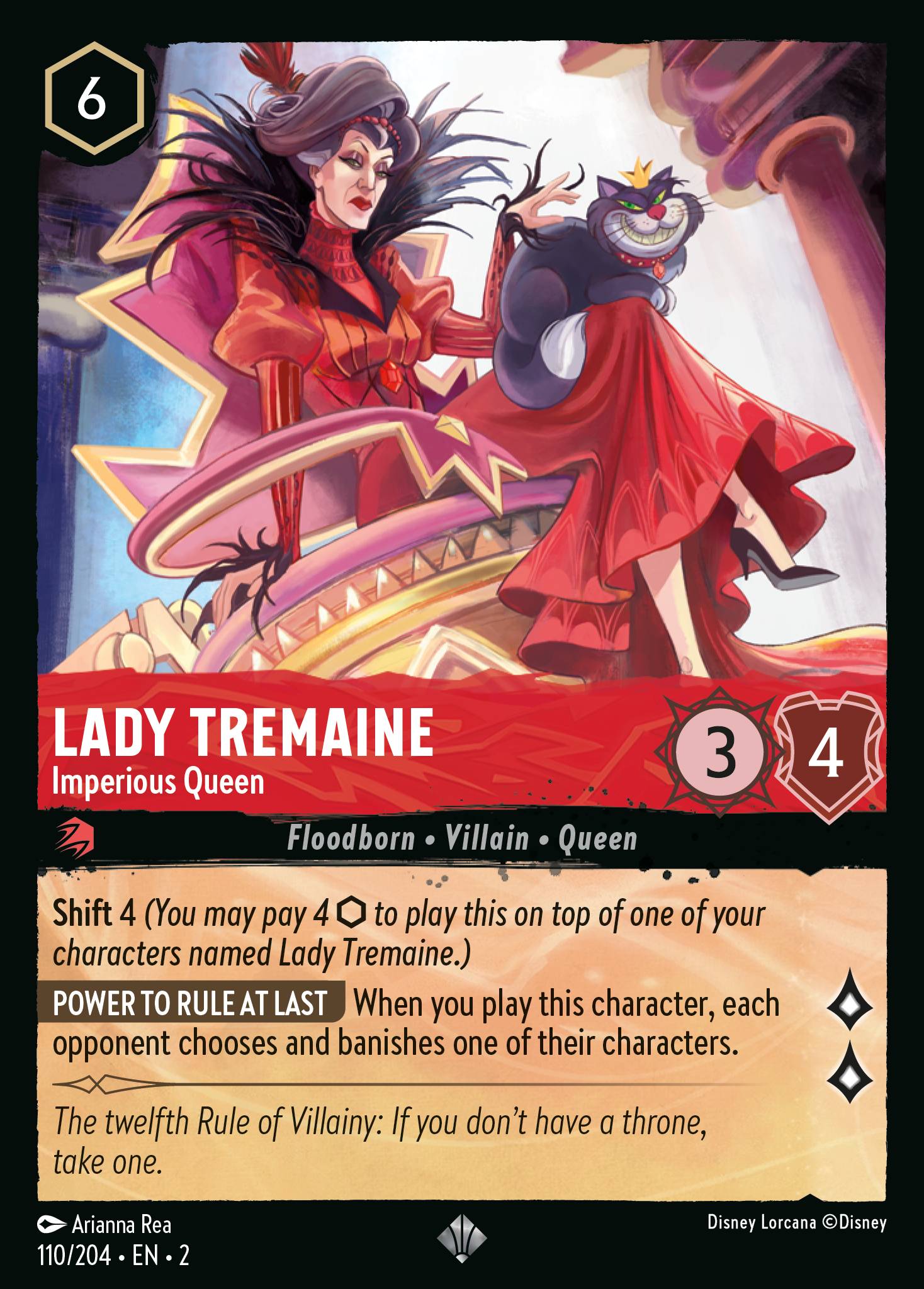 Lady Tremaine - Imperious Queen - Super Rare Lorcana Card
