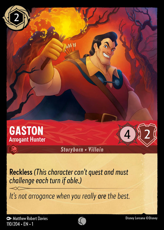 Gaston - Arrogant Hunter - Disney Lorcana Card