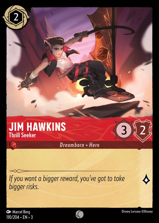 Jim Hawkins - Thrill Seeker - Common Lorcana Card