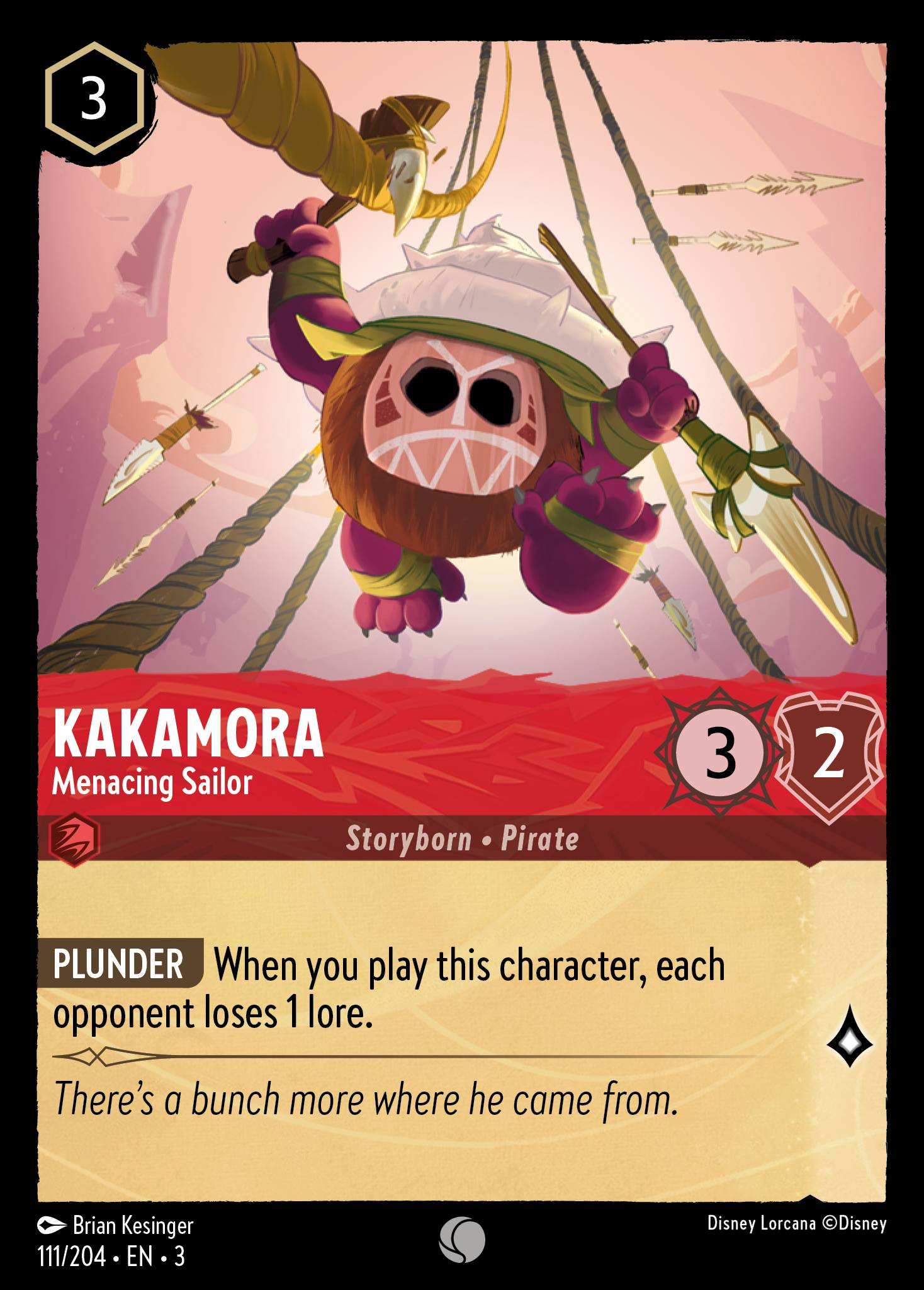 Kakamora - Menacing Sailor - Common Lorcana Card