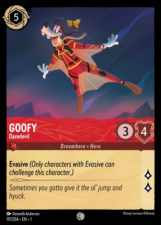 Goofy - Daredevil - Common Lorcana Card