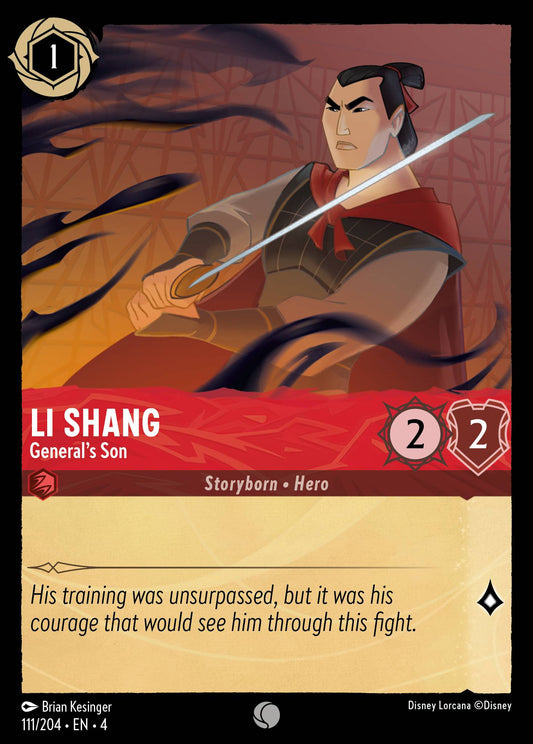 Li Shang - General's Son - Common Lorcana Card