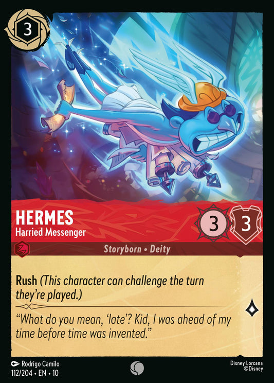 Hermes - Harried Messenger - Common Lorcana Card