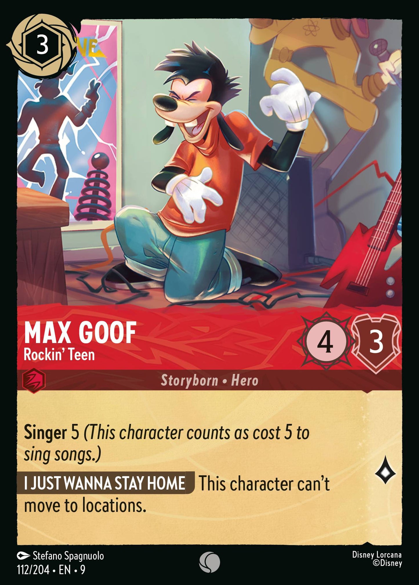 Max Goof - Rockin' Teen - Common Lorcana Card