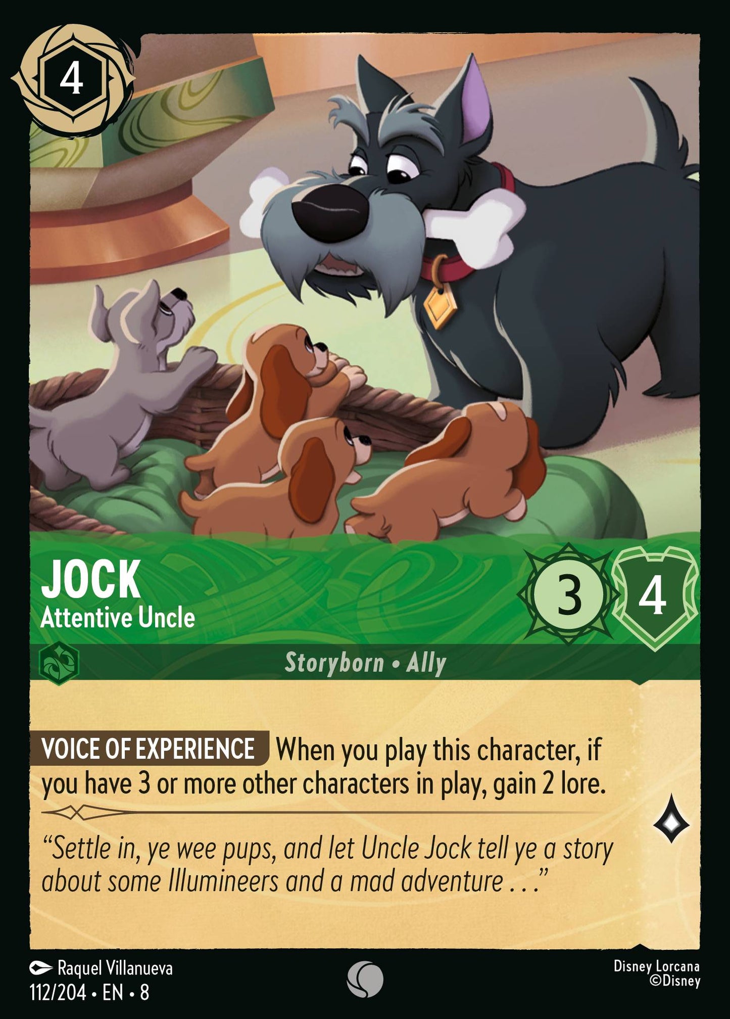 Jock - Attentive Uncle - Common Lorcana Card
