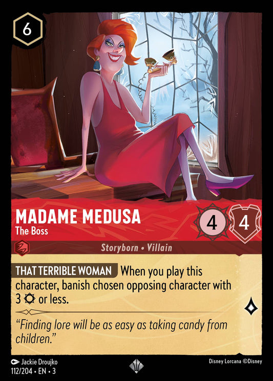 Madame Medusa - The Boss - Super Rare Lorcana Card