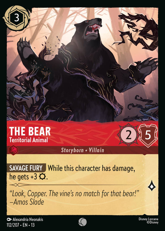 The Bear - Territorial Animal - Common Lorcana Card