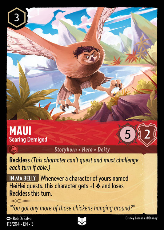 Maui - Soaring Demigod - Uncommon Lorcana Card